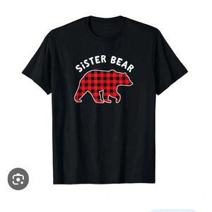 Sister bear black T-shirt size 10-12